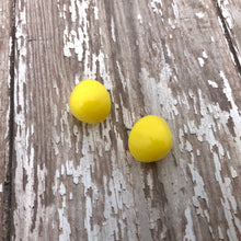 Load image into Gallery viewer, Yellow Gumdrop Stud Earring