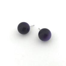 Load image into Gallery viewer, Purple Moonglow Jumbo Ball Stud Earrings