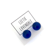 Load image into Gallery viewer, Capri Blue Transparent Jumbo Ball Stud Earrings