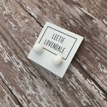 Load image into Gallery viewer, White Ball Stud Earrings