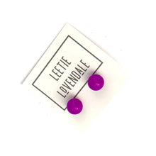 Load image into Gallery viewer, Violet Petite Lucite Ball Stud Earrings