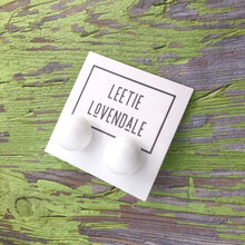 Load image into Gallery viewer, White Jumbo Ball Stud Earrings