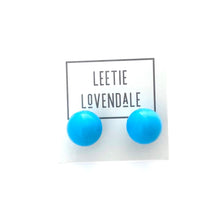Load image into Gallery viewer, Turquoise Jumbo Ball Stud Earrings