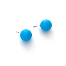 Load image into Gallery viewer, Turquoise Jumbo Ball Stud Earrings