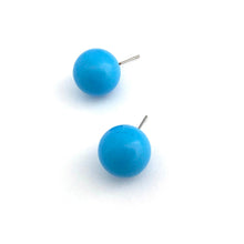 Load image into Gallery viewer, Turquoise Jumbo Ball Stud Earrings