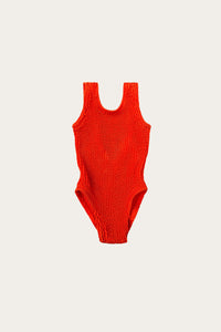 Coral Scrunch Kids One Piece