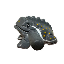 Load image into Gallery viewer, 1.5&quot; Wooden Musical Frog - Gray Design (Percussion Instrument)