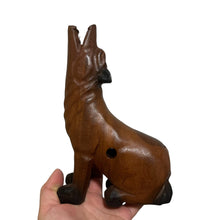 Load image into Gallery viewer, 8" Dark Oak Wolf Musical Whistle Instrument