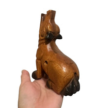Load image into Gallery viewer, 4.5" Small Dark Oak Wolf Musical Whistle Instrument