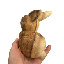 Load image into Gallery viewer, Wooden Sitting Bunny Figurine Decoration
