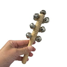 Load image into Gallery viewer, Wooden Jingle Stick – Montessori Rhythm Instrument for Kids’ Music Learning
