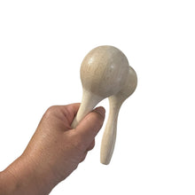 Load image into Gallery viewer, Set of 2 Wooden Maracas – Montessori Rhythm Instrument for Kids’ Music Learning