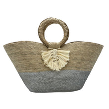 Load image into Gallery viewer, Woven Palm Beach Tote