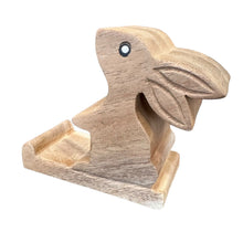 Load image into Gallery viewer, Wooden Cute Rabbit Phone Holder