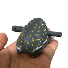 Load image into Gallery viewer, 1.5&quot; Wooden Musical Frog - Gray Design (Percussion Instrument)