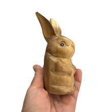 Load image into Gallery viewer, Wooden Standing Bunny Figurine Decoration