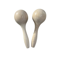 Load image into Gallery viewer, Set of 2 Wooden Maracas – Montessori Rhythm Instrument for Kids’ Music Learning