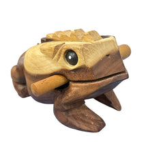 Load image into Gallery viewer, Natural wooden frog