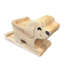 Load image into Gallery viewer, Wooden Basset Hound Phone Holder