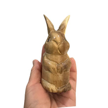 Load image into Gallery viewer, Wooden Standing Bunny Figurine Decoration