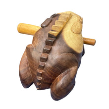 Load image into Gallery viewer, Natural wooden frog