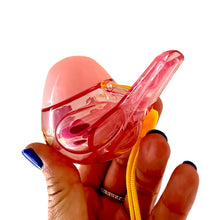 Load image into Gallery viewer, Clear Water Whistle Bird - Whimsical Water-Filled Whistle (Pink)