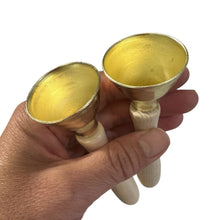 Load image into Gallery viewer, Wooden Handle Brass Bells – Set of 2 – Perfect for Music Learning &amp; Kids’ Activities