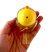 Load image into Gallery viewer, Clear Water Whistle Bird - Whimsical Water-Filled Whistle (Yellow)