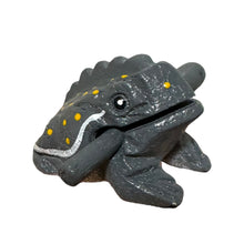 Load image into Gallery viewer, 1.5&quot; Wooden Musical Frog - Gray Design (Percussion Instrument)