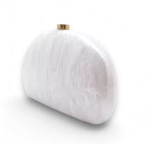 Load image into Gallery viewer, Acrylic Clutch or Crossbody Handbag - White