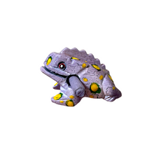 Load image into Gallery viewer, 1.5&quot; Wooden Musical Frog - Lavender Design (Percussion Instrument)