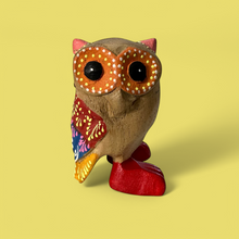 Load image into Gallery viewer, Yellow-Spotted Owl with Red Boots