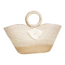 Load image into Gallery viewer, Woven Palm Beach Tote