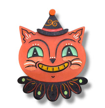 Load image into Gallery viewer, Spunky Copper Cat Brooch by Johanna Parker x Lipstick &amp; Chrome