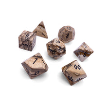Load image into Gallery viewer, Picture Jasper - 7 Piece RPG Set Gemstone Dice