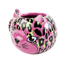 Load image into Gallery viewer, Pink Leopard Cat Mug | Cute Ceramic Coffee Tea Cup | Gift for Her