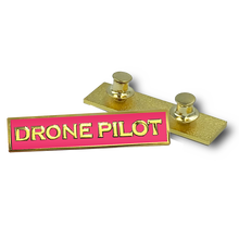 Load image into Gallery viewer, PBX-012-E Ladies DRONE PILOT Pink Commendation Bar Pin Police Government Realtor Commercial FAA