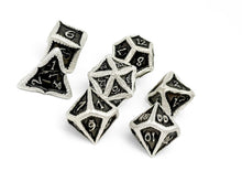 Load image into Gallery viewer, Pirate Dice - Blackbeard 7 Piece RPG set Alloy Metal Dice