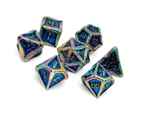 Load image into Gallery viewer, Pirate Dice - Rogue Wave 7 Piece RPG set Alloy Metal Dice