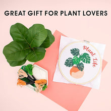 Load image into Gallery viewer, Plant Life Crosstitch Kit | Embroidery Crafts Tool Set