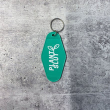 Load image into Gallery viewer, Plant Slut Leaf Motel Style Keychain 🌿