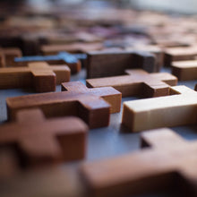 Load image into Gallery viewer, Handmade Wooden Pocket Crosses