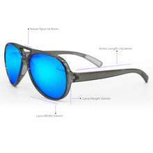 Load image into Gallery viewer, Poseidon Mirrored Blue  – Tangle-Free Floating Aviators