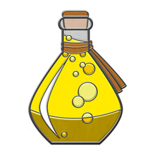 Load image into Gallery viewer, Potion Bottle - Hard Enamel Adventure Dice Pin Metal by Norse Foundry