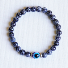 Load image into Gallery viewer, Blue Weathered Agate Peace &amp; Calm Bracelet