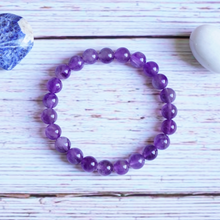 Load image into Gallery viewer, Natural Amethyst Meditation Crystal Bracelet