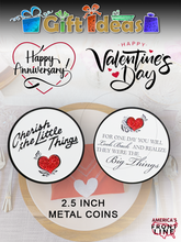 Load image into Gallery viewer, BL18-018 Cherish The Little Things LOVE Challenge Coin Medallion Valentines Day Happy Anniversary Gift