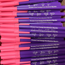 Load image into Gallery viewer, Protect Your Energy From Random Dipshits Ballpoint Pen in Violet | Gen Z Aesthetic Blue Ink