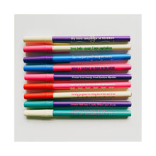 Load image into Gallery viewer, Protect Your Energy From Random Dipshits Ballpoint Pen in Violet | Gen Z Aesthetic Blue Ink