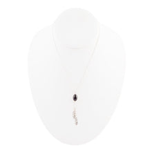Load image into Gallery viewer, Double Or Nothing Quill Onyx and Sterling Silver Necklace